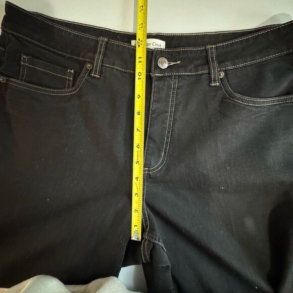 Coldwater Creek Jeans Womens 16 Long Black Stretch Natural Fit Bootcut Mid 35x34 - Picture 9 of 11